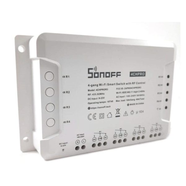 Sonoff 4CH PRO R3 Smart Switch 4 Canales Wi-Fi / RF 433mhz