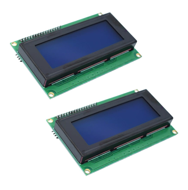 Paquete 2 piezas Display LCD 20x4 Fondo Azul I2C
