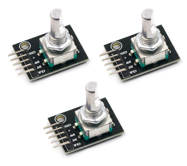 Paquete 3 Piezas Sensor Encoder Rotativo Modulo KY-040
